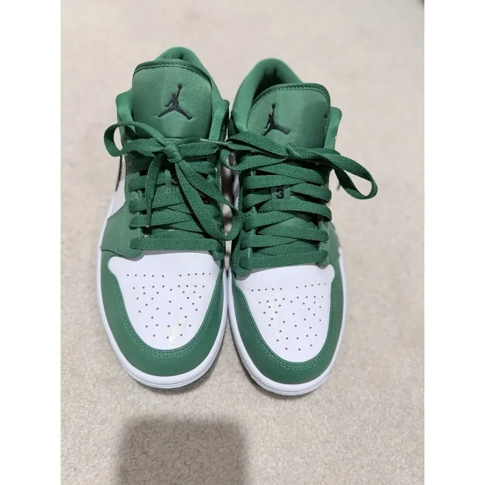 Air Jordan 1 Low Pine Green 2020 553558-301 Men’s size US8 Green/White/Black